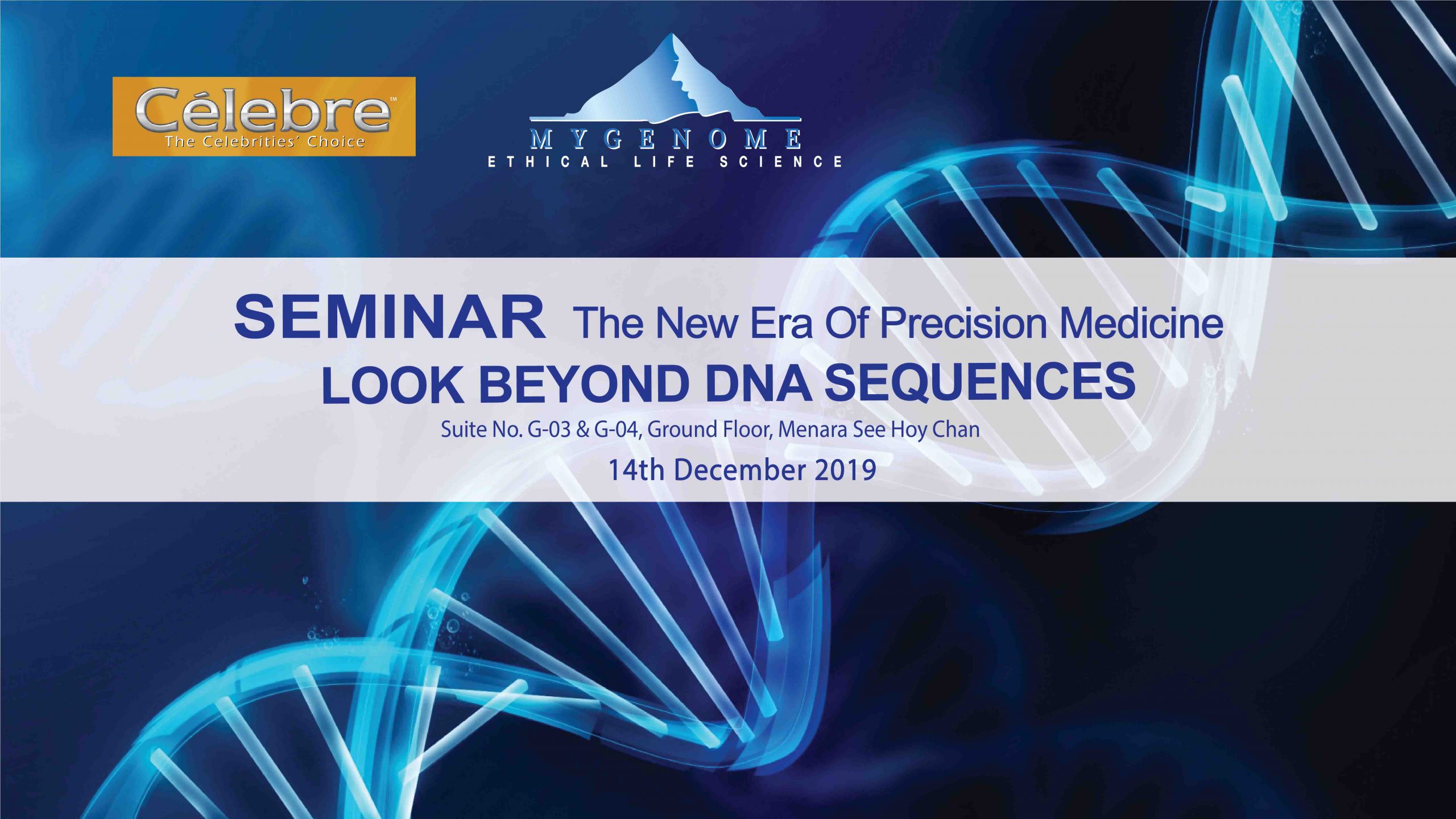Seminar on The New Era of Precision Medicine: Look Beyond DNA Sequences ...